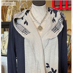 Johnny Was Biya long sweater jacket.